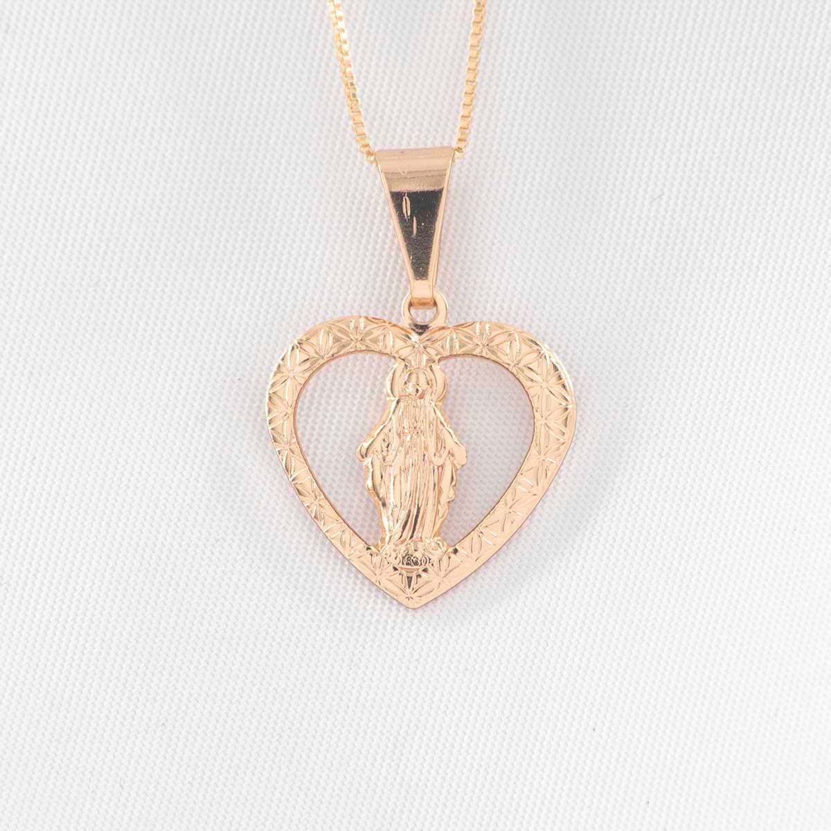 DIJE MILAGROSA CORAZON TALLADO