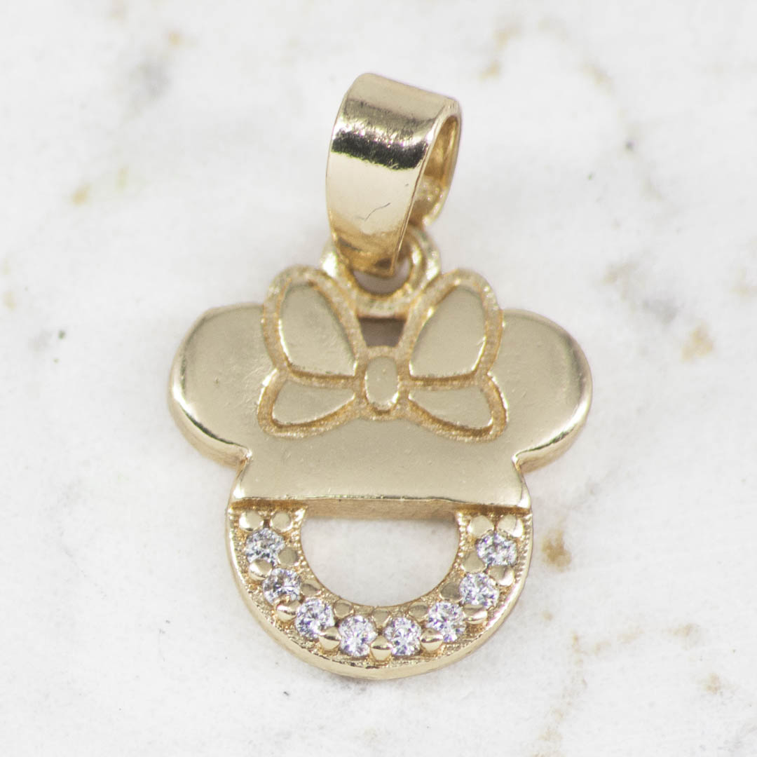 DIJE MINNIE MITAD CIRCONES