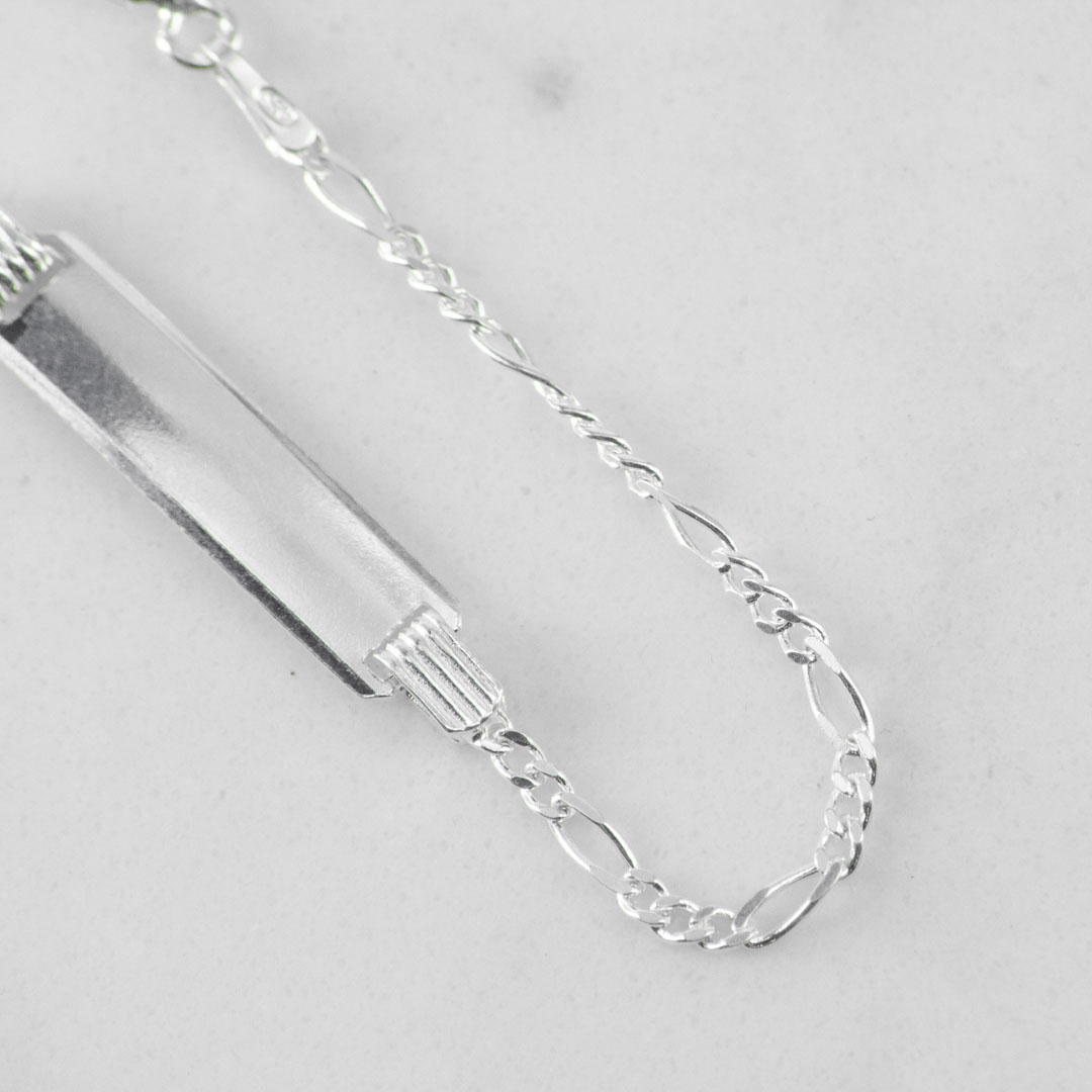 PULSERA PLACA 3X1 2MM-16CM