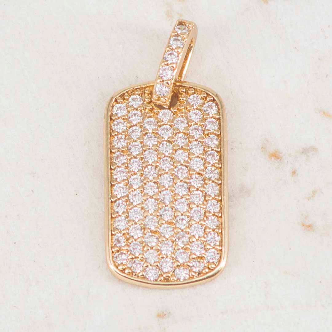 DIJE PLACA FULL CIRCONES