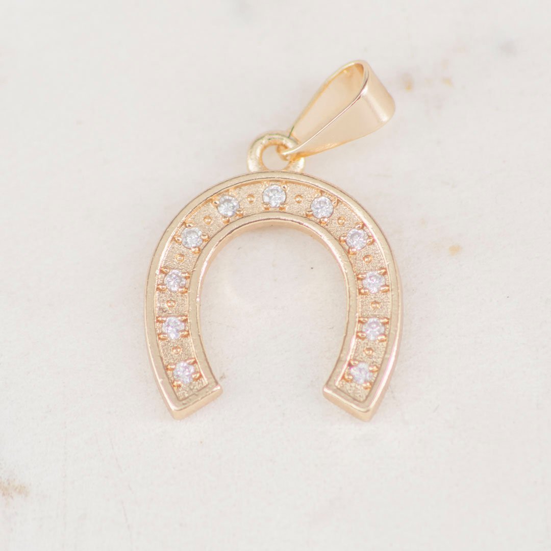 DIJE HERRADURA CIRCONES MEDIANA