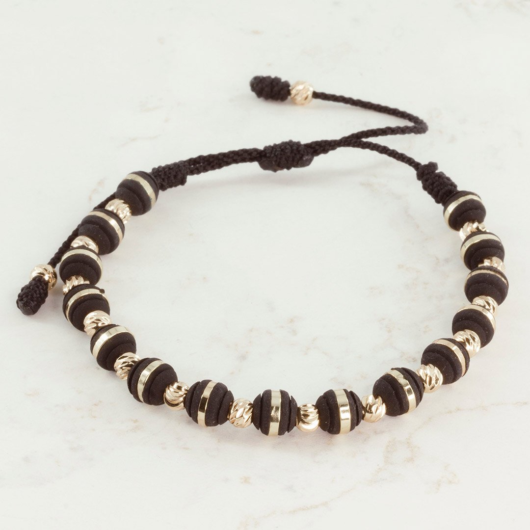 PULSERA BALINERIA MARTILLADA 4MM ANILLADA