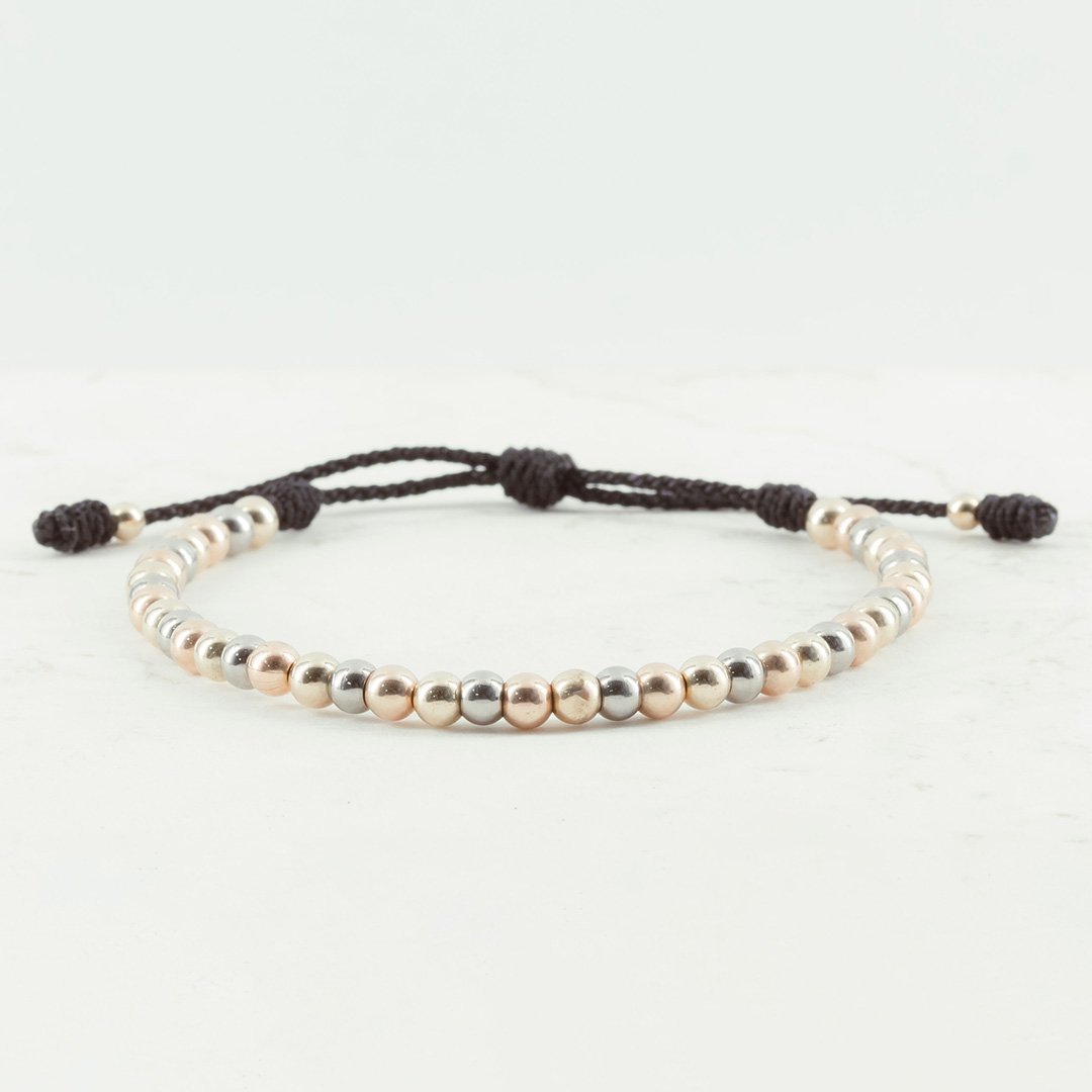 PULSERA BALINERIA 3 OROS 4MM