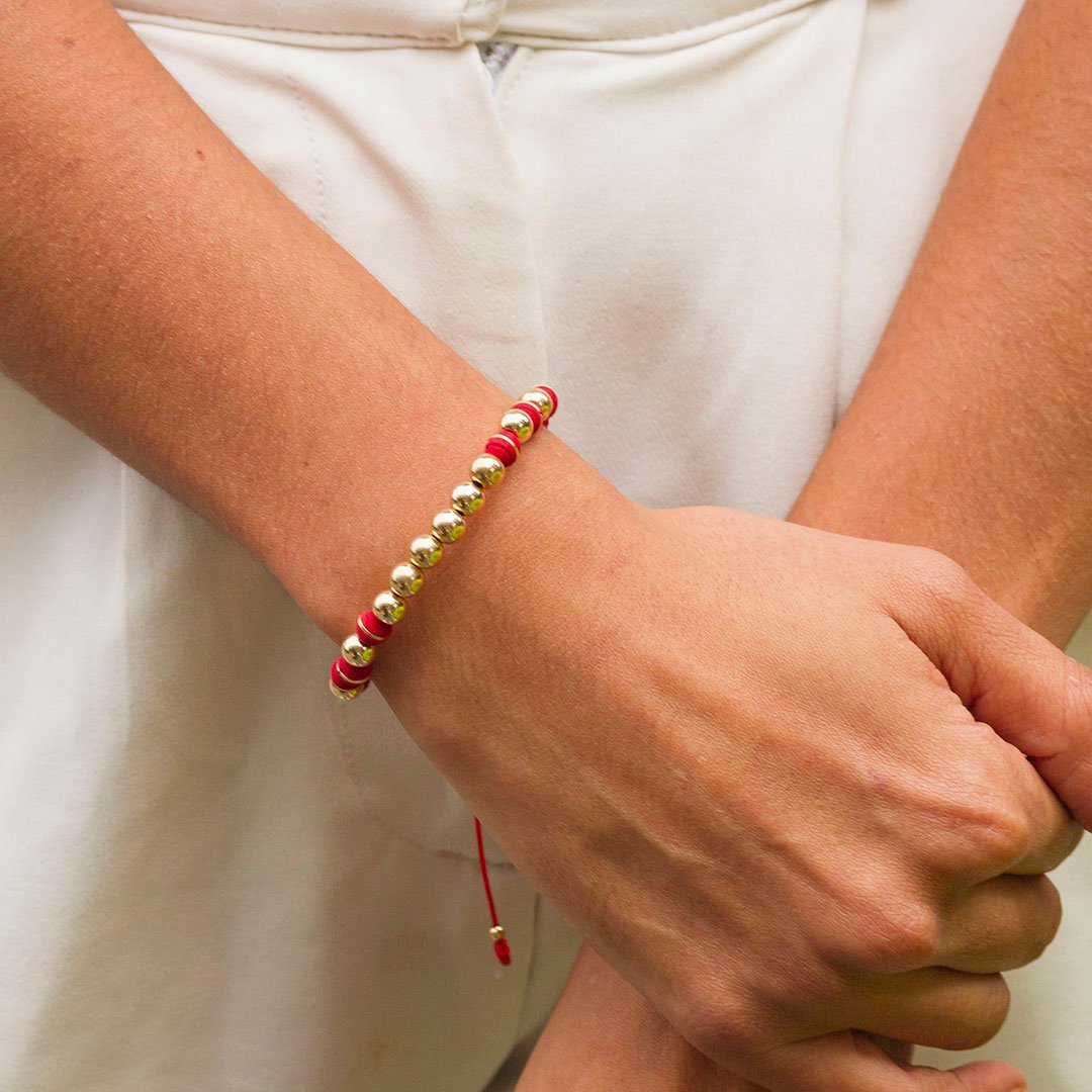 PULSERA LISA 5MM / NEOPRENOS LISOS ROJO - Imagen 2