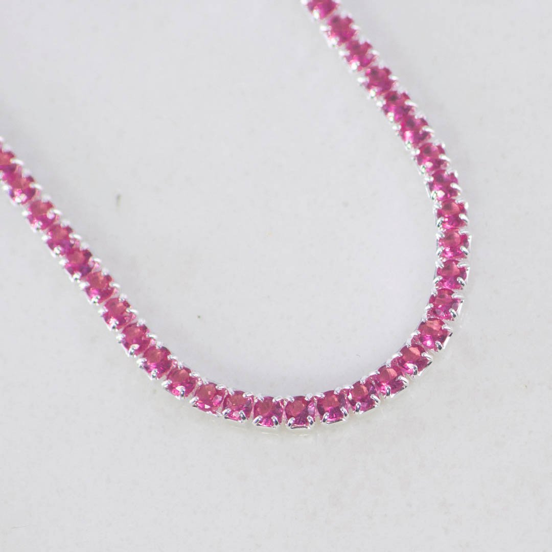 PULSERA TENNIS FUCSIA 2MM-17CM