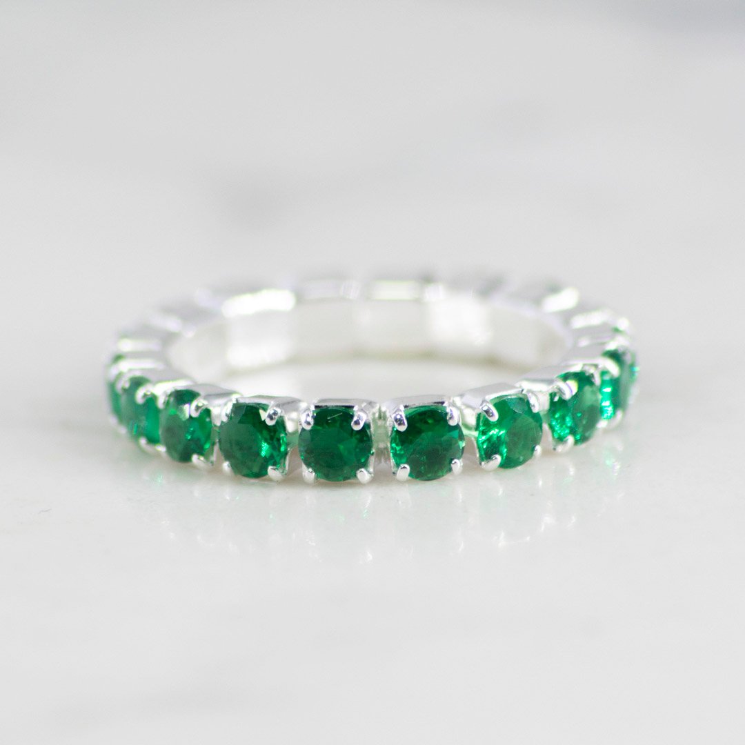 ANILLO TENNIS ESMERALDA ESTIRABLE